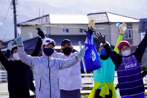 プロギング in 常願寺川公園