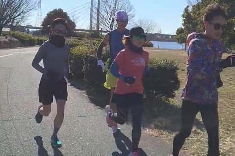 30km練習会＠彩湖、自転車並走の給水サポート、ランニングフォーム撮影有、ペーサー付の本格派練習会！