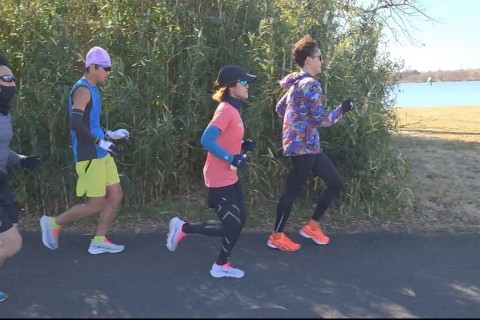 30km練習会＠彩湖、自転車並走の給水サポート、ランニングフォーム撮影有、ペーサー付の本格派練習会！