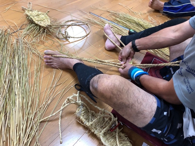 草鞋作りワークショップ（3日の日）