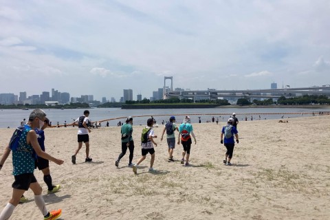 キタさんの「祝日ラン：梅鑑賞しつつ天神様をめぐる街ラン」19キロ