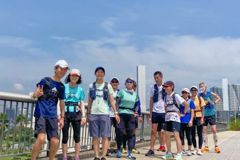 キタさんの「祝日ラン：梅鑑賞しつつ天神様をめぐる街ラン」19キロ