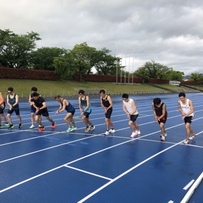 サブ3からサブエガ向け練習会　今治市営球場周回コース