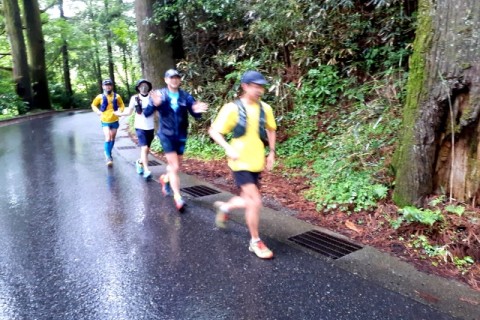 箱根旧街道ロード＆トレイル24キロ＠ランニングフォームのポイントレッスン付き