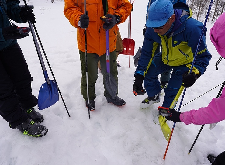 雪崩捜索の復習も共有します