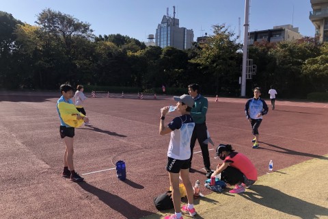 2/21 Go. Run 800ｍ×20本（6分サークル）織田フィールド
