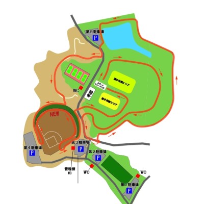 源土特設クロカンコース　1周３キロにアップデート