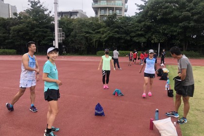 2/21 Go. Run 800ｍ×20本（6分サークル）織田フィールド