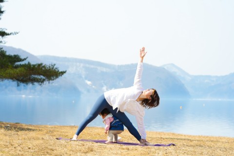 猪苗代湖ヨガ