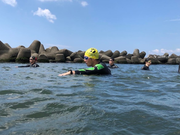 遠浅の海なので安心（潮による）