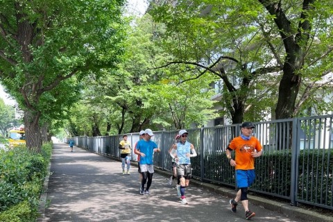 マッツーコーチの「ファンランナー向けステップアップ塾21キロ」2月(レインボーブリッジ～お台場方面）