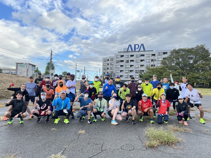 昨年の30km走の時の集合写真