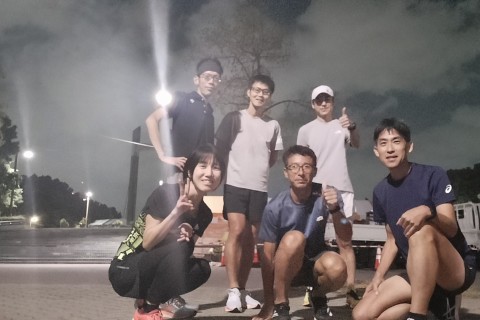 木場公園ペース走（10キロ・キロ4分15秒）