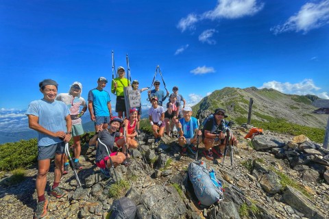8/1-3. MINI TOR 白峰三山-仙丈ヶ岳縦走 3ステージラン　68km 累積7800m