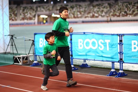 BOOSTランニングフェスタ in Uvanceとどろきスタジアム（親子ラン）