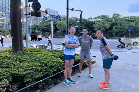 11/1 800m x 20本@皇居外苑 インターバル走