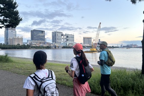 夕方ナイトラン（レインボーブリッジ・お台場周辺　16km）