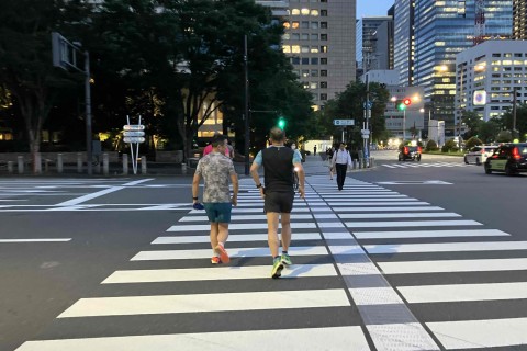 11/1 800m x 20本@皇居外苑 インターバル走