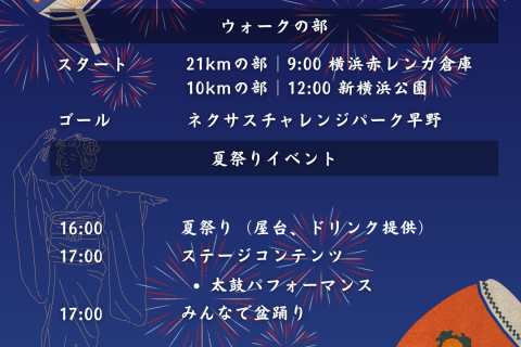 横浜横断 夏祭りウォーク2024 [11km/21km]