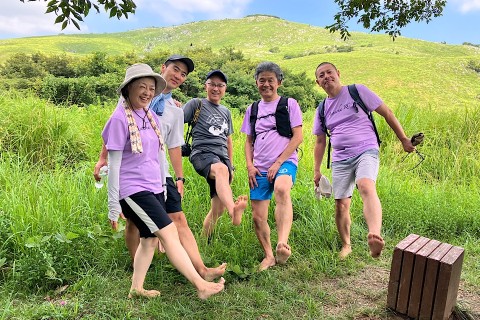 月１回開催！　平尾台で裸足 & ランチ懇親会 in ひつじcafé HIRAODAI