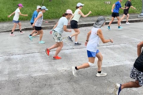 【大阪城】上半身と下半身をつなぐ”運動連鎖”全身を使った走り方習得