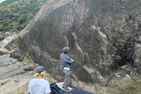 初めての外岩ボルダリング体験会＠笠置