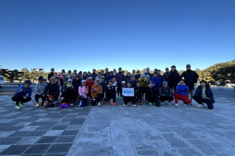 しらとり練【チャレンジサブ3/3:15/3.5/3:45/サブ4】2/14(土) 皇居30km走