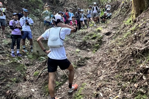 スペイン帰りの近江竜之介選手による比叡山トレイル講習～の鶏・豚BBQ交流！