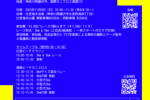 辻堂ビーチマラソン (愛犬同伴可)