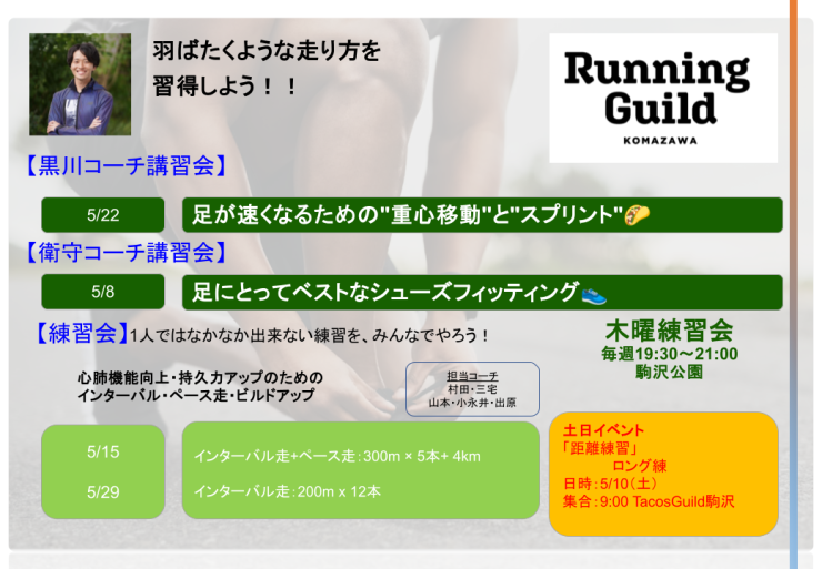 5月の練習内容