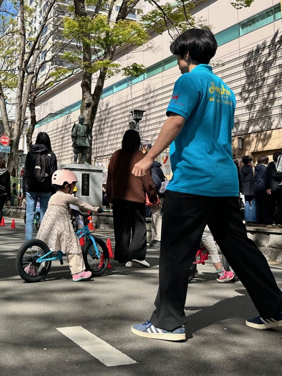 自転車・ヘルメットレンタルできるよ！