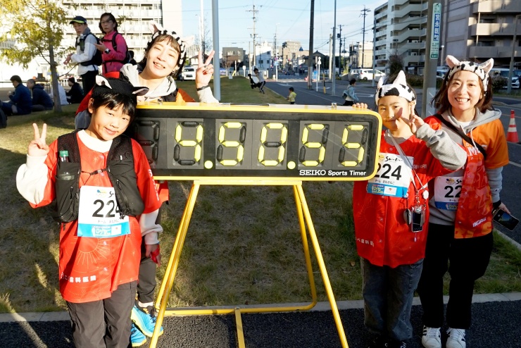 タイマーとパシャリ！これにて競技終了