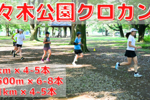 7/2(水),16(水),30(水)代々木公園クロカン部