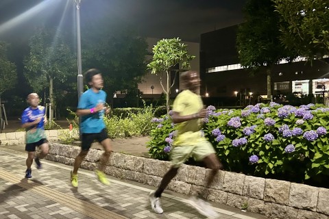 彩のランニング練習会(第35回)ショートインターバル走 400m x 10本