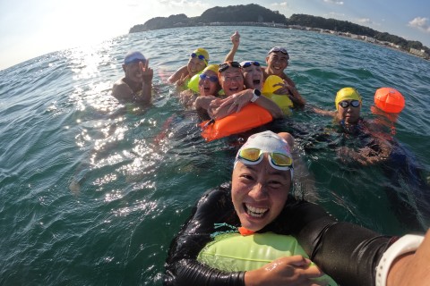 海で泳ぐテクニックを習得しよう！！[うみおんな]と材木座海練　初・中級編　8/9