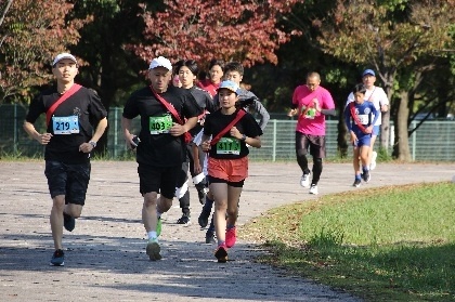 橿原運動公園内の特設1.5km周回コースを走ります！