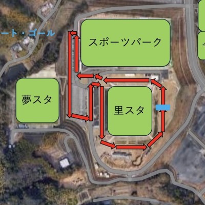 今治スマイルマラソン特設コース
