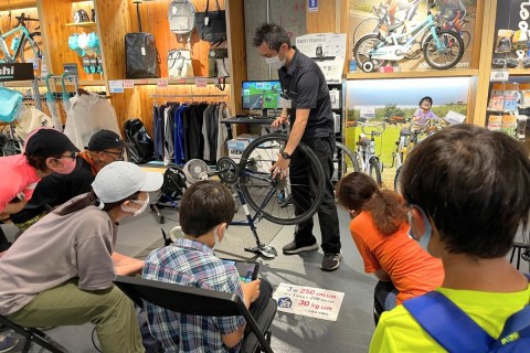 この夏に！学んで備えよう！「輪行＆タイヤ•チューブ交換ワークショップ inルサイク土浦店」