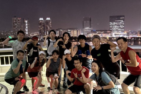 真夏の16kmペース走in日比谷公園