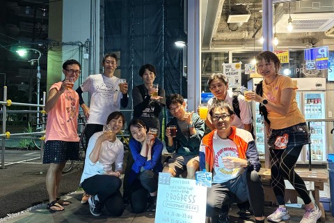 ビールを飲むためにランニング