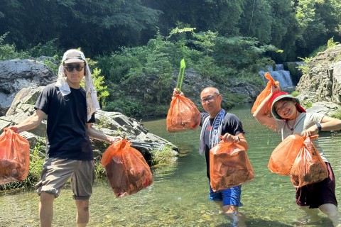 【無料】高尾山の川掃除