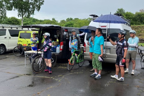 出発前に本日の注意事項をお知らせ