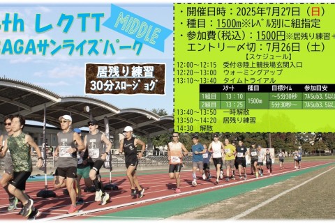 【スピード強化に！】第34回レクTT”1500ｍタイムトライアル”＠SAGAサンライズパーク
