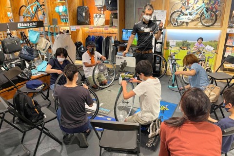 この夏に！学んで備えよう！「輪行＆タイヤ•チューブ交換ワークショップ inルサイク土浦店」