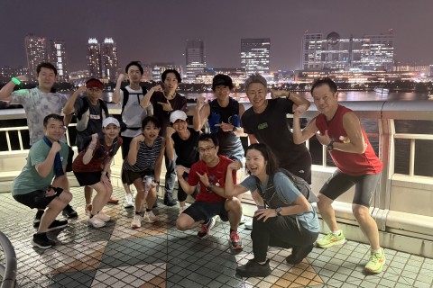 真夏の16kmペース走in日比谷公園