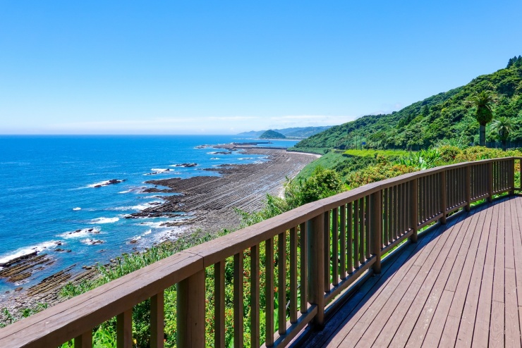 道の駅フェニックスの海岸線
