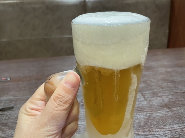 完走した仲間と乾杯！