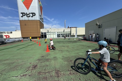 【雨のため中止】ウィーラーサイクルスクールinアピアショッピングセンター