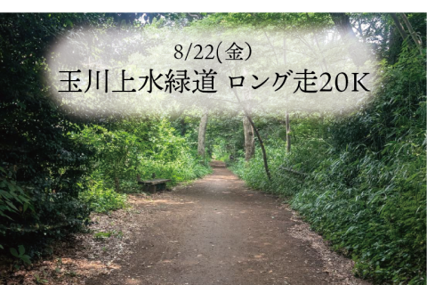 玉川上水緑道　ロング走20K