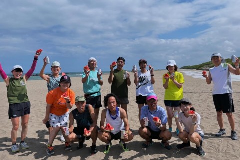 AwakeRunningClubイベント　夏の砂浜ダッシュ！